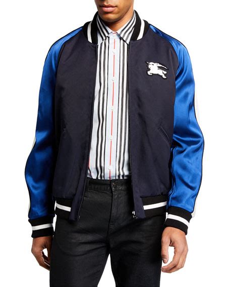 burberry varsity jacket price|neiman marcus military bomber jacket.